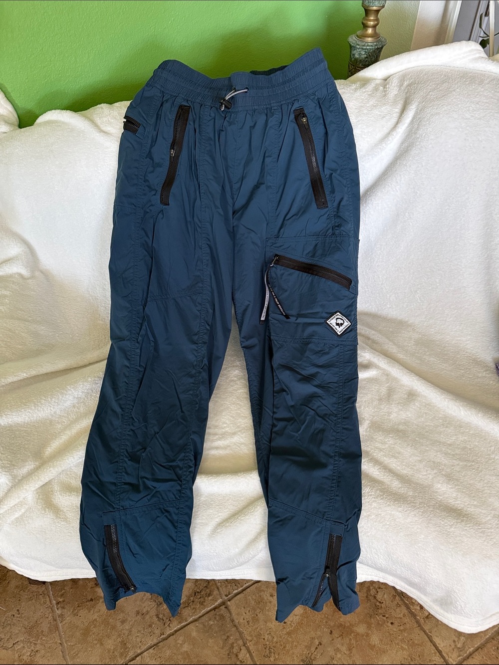 REI Teal Track Pants with Zipper Pockets